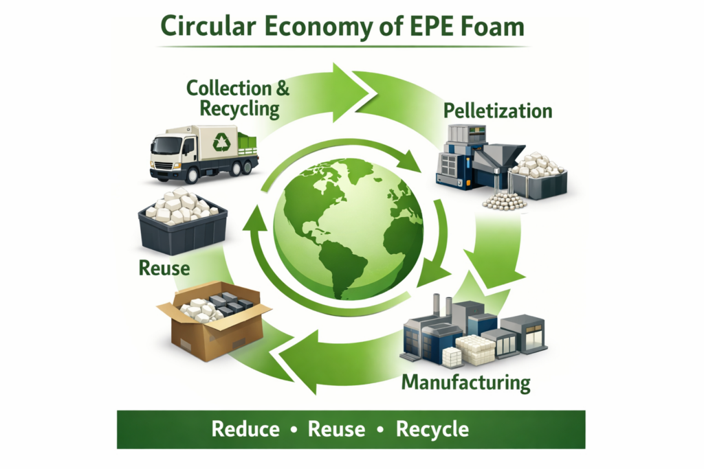 Recyclability of EPE Foam: Challenges and Opportunities